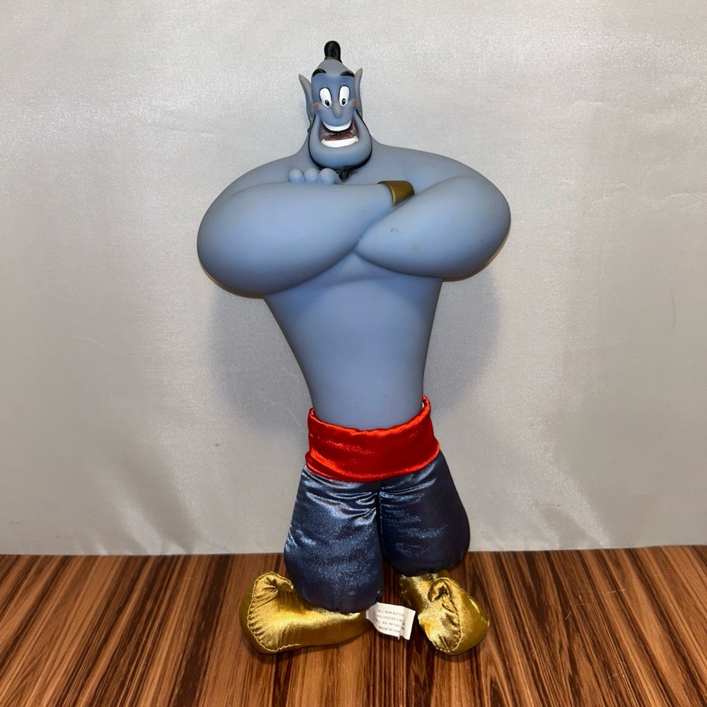 Disney Aladdin Classic Genie Plush Vinyl Doll Disney Store Exclusive 12”